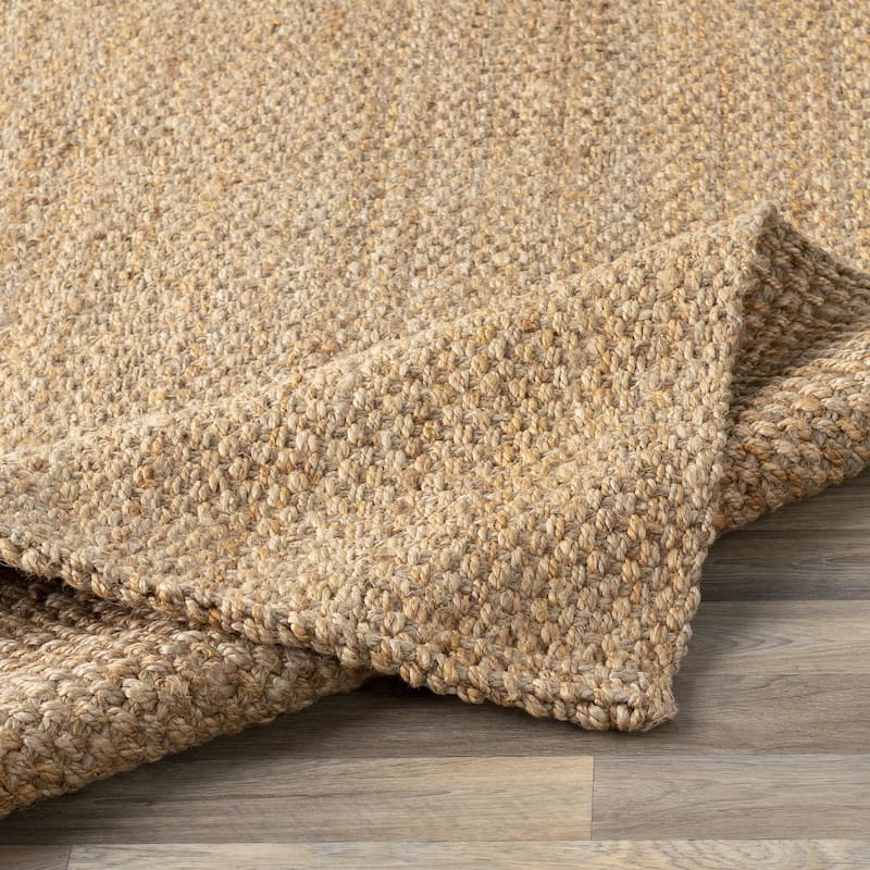 Livabliss Jute Woven Casual Solid Area Rug