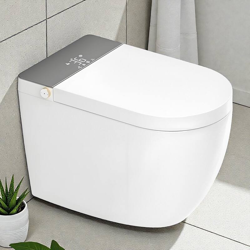 Modern Smart Toilet Integrated Design. Auto Open Close Lid. Heated Seat. Instant Warm Water. Auto Flush