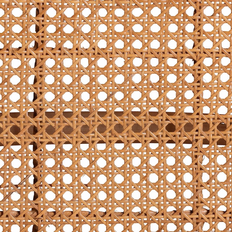 Elsa Natural Rattan Dining Chair - Handcrafted Wicker Side Chair with Openwork Back and Woven Detailing, Coastal Boho Seating