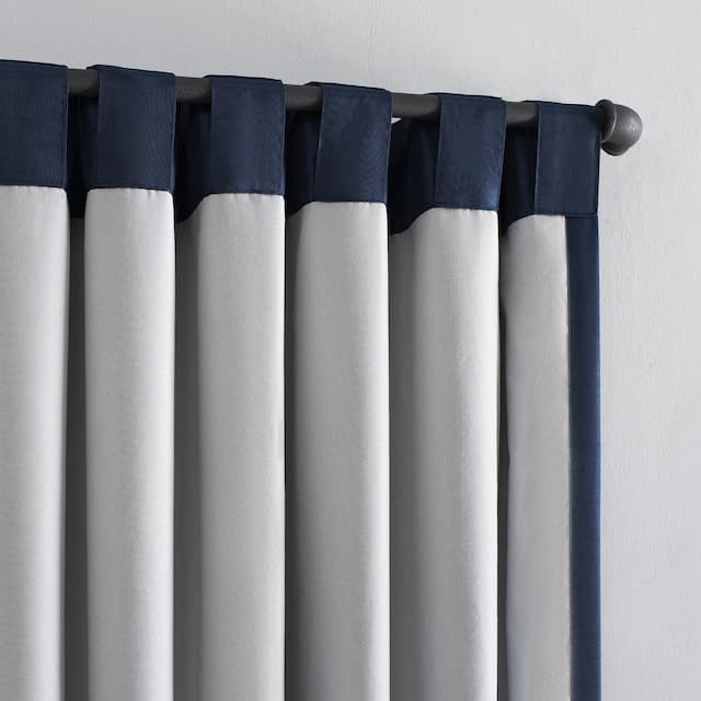 Sun Zero Evelina Faux Dupioni Silk Blackout Curtain Panel, Single Panel