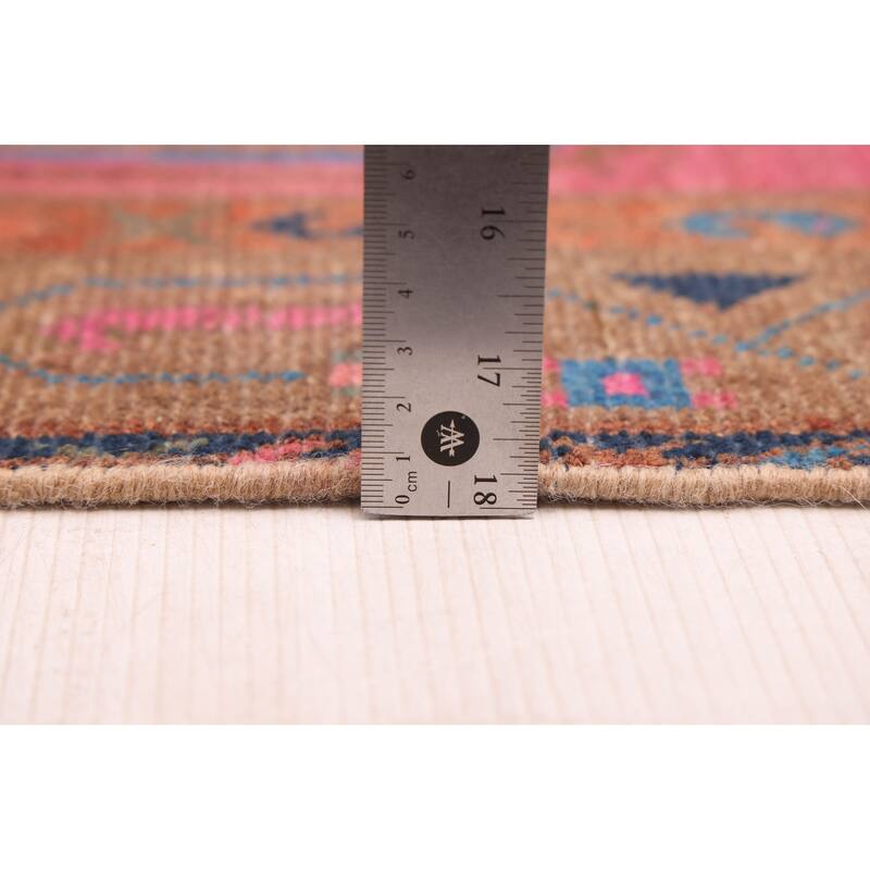 ECARPETGALLERY Hand-knotted Antalya Vintage Brown Wool Rug - 2'11 x 9'4