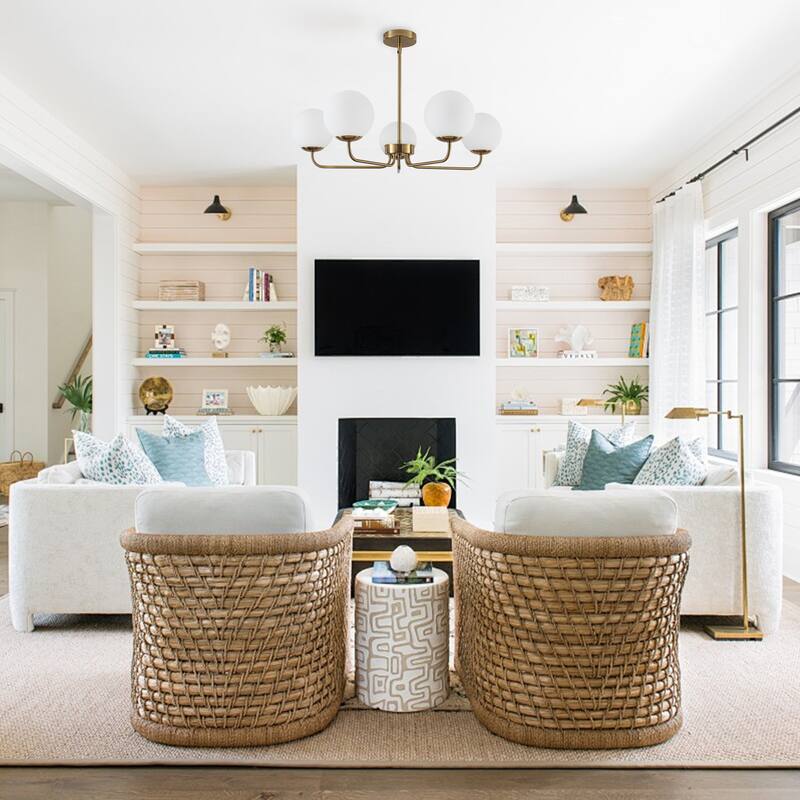 5-Light Dimmable Globe chandelier