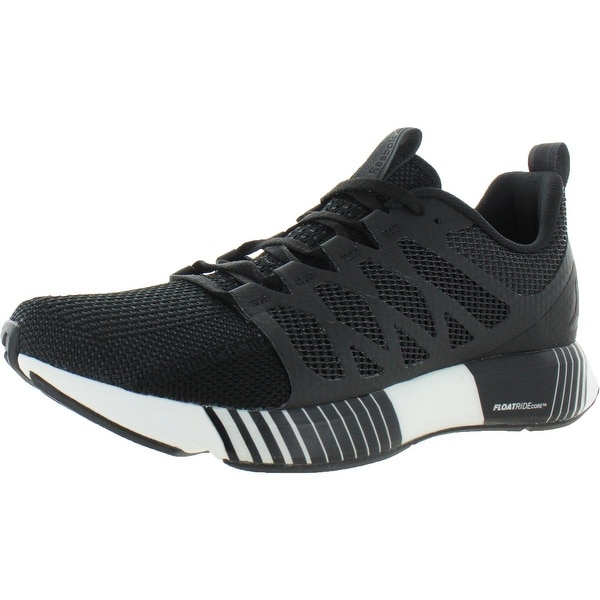 Shop Reebok Mens Fusion Flexweave Running Shoes Floatride Core Low Top -  Black/Coal/White - Overstock - 29876395 - 11 Medium (D)