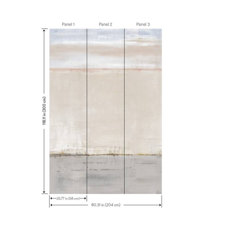 A-Street Prints Brezza Cream Wall Mural