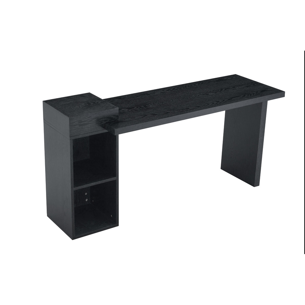 Entryway Console Table with 2-Tier Open Storage Shelves