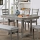 preview thumbnail 2 of 4, Furniture of America Bura Grey Diamond Wood Top 60-inch Dining Table