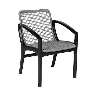 Black/Gray Other Upholstered Wood Frame Dining Chair, Sturdy Dining Chair for Dining Rooms - 22.75