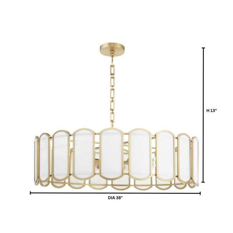 Quorum International 824-8 Veleta 8 Light 38" Wide Multi Light Pendant