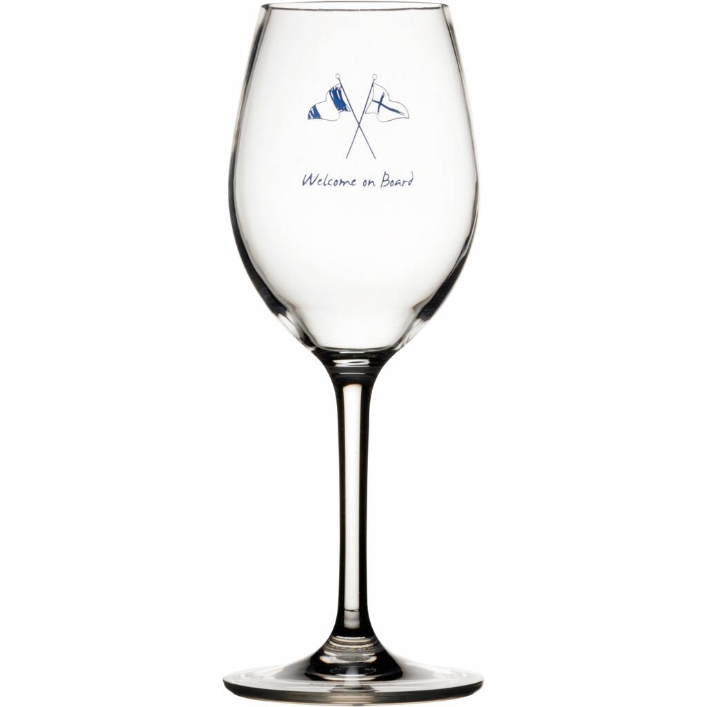Welcome on Board Non-Slip Wine Glass - Set of 6