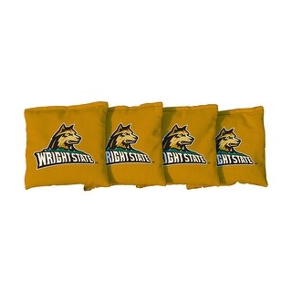 Wright State University Raiders Yellow Cornhole Bags
