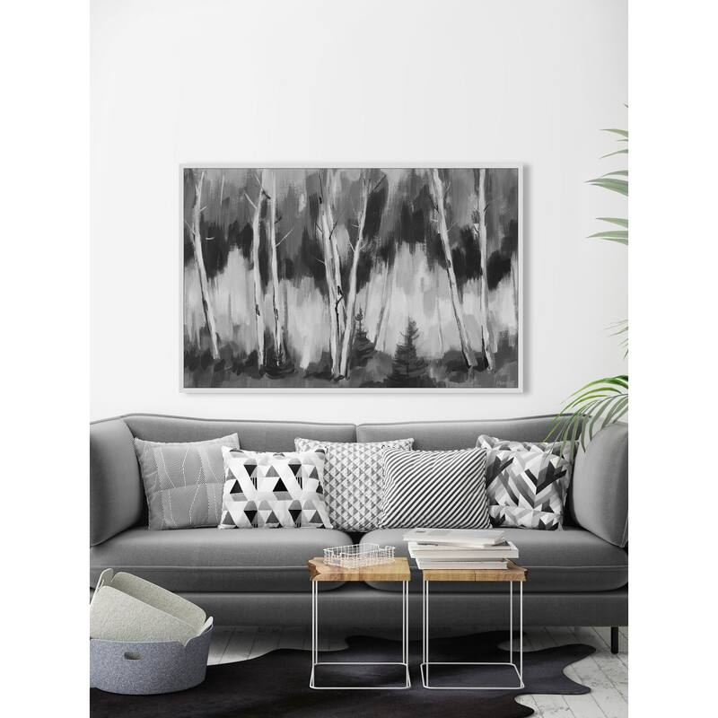 Shady Woods Floater Framed Print on Canvas