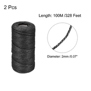 328 Feet Garden Twine, 2mm Craft Jute Twine, Pack of 2