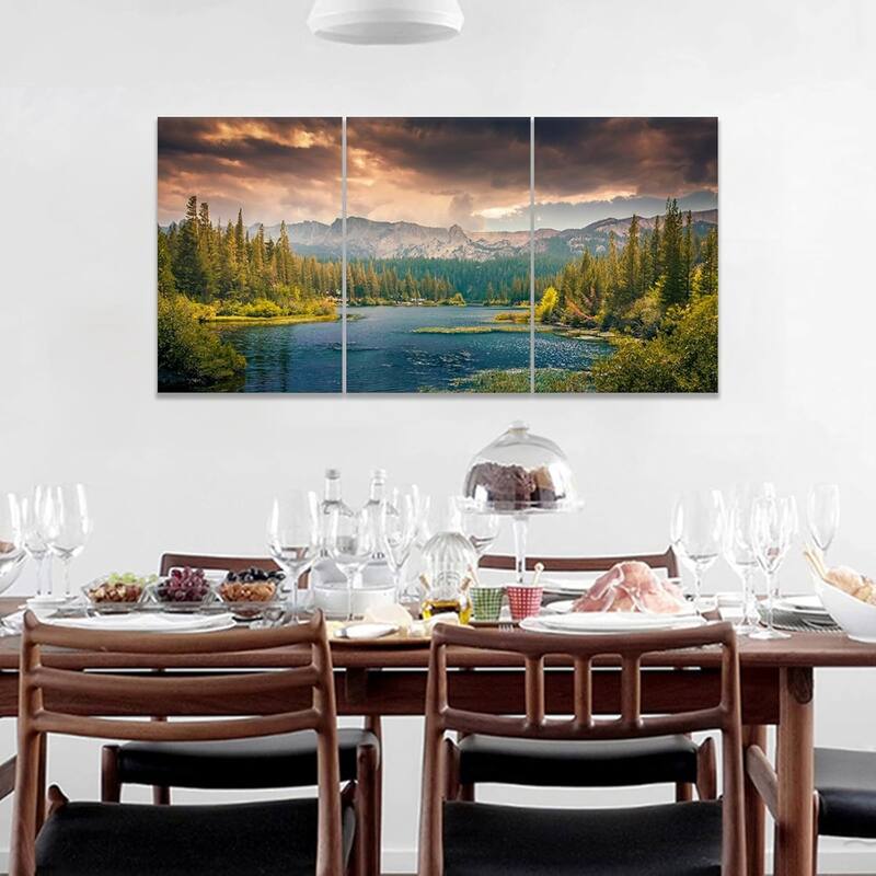 Lake Landscape Canvas Wall Art