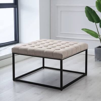 Kotter Home Square Button Tufted Ottoman
