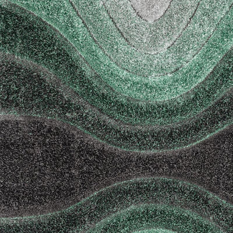 Well Woven San Francisco Luz Geometric Modern Carved Shag Area Rug