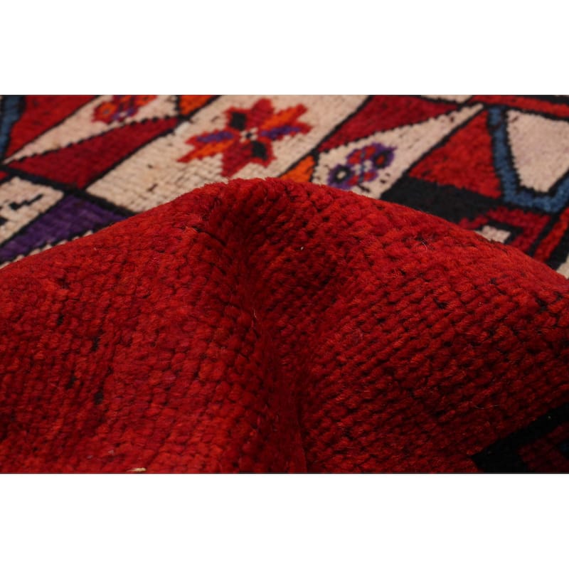 ECARPETGALLERY Hand-knotted Melis Vintage Red Wool Rug - 3'5 x 13'3