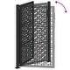 preview thumbnail 54 of 53, vidaXL Garden Gate Black 39.4x49.2" Steel Trace Design