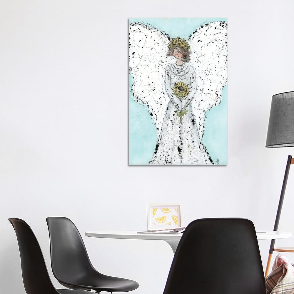 iCanvas "Sunflower Angel" by Ashley Bradley Canvas Print