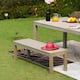 Cambridge Casual Surfside Outdoor Backless Bench - Weathered Gray