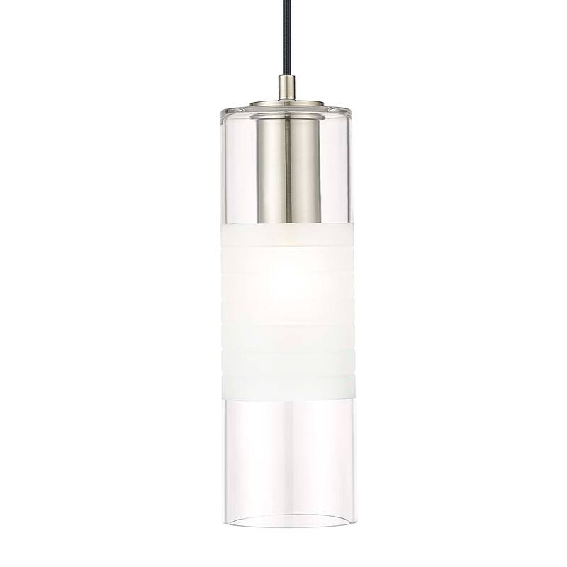 Z-Lite 824P Alton 5" Wide Mini Pendant with Shade - Brushed Nickel