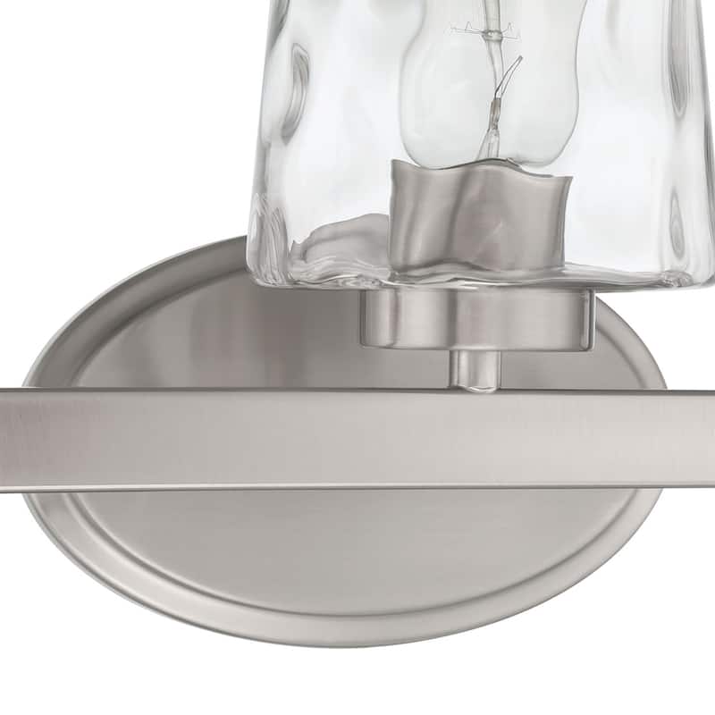 Modern Industrial 3-light Modern Bathroom Vanity Light with Art Glass - 24''