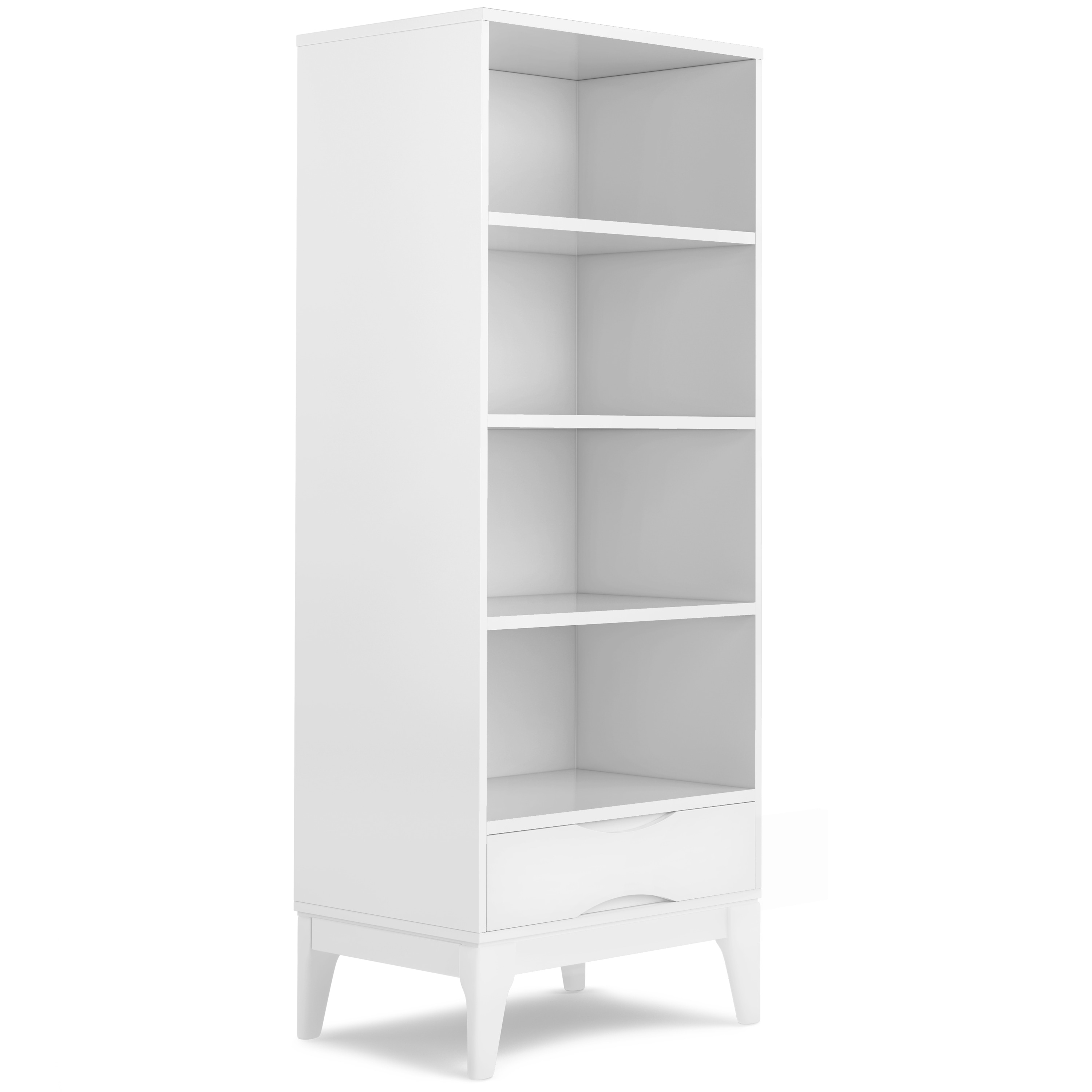 60 inch tall sales white bookcase