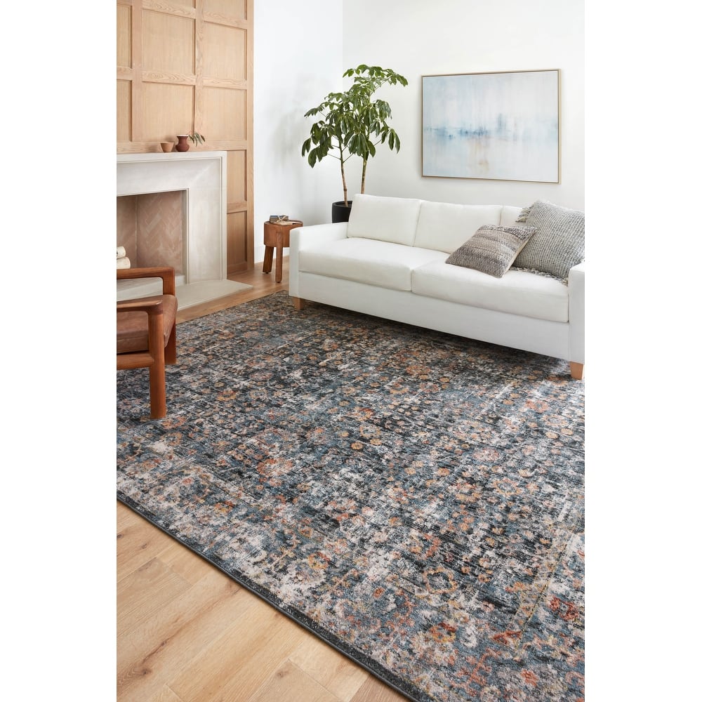 Alexander Home Penelope Vintage Botanical Oriental Area Rug