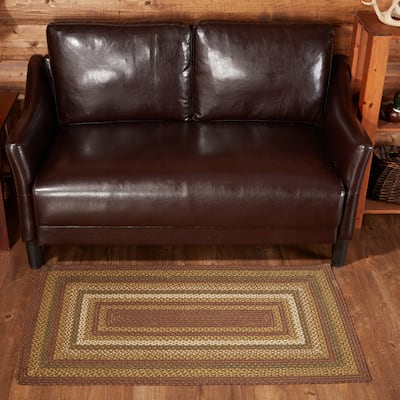 Tea Cabin Jute Rug Rect w/ Pad 27x48 - 27" x 48"