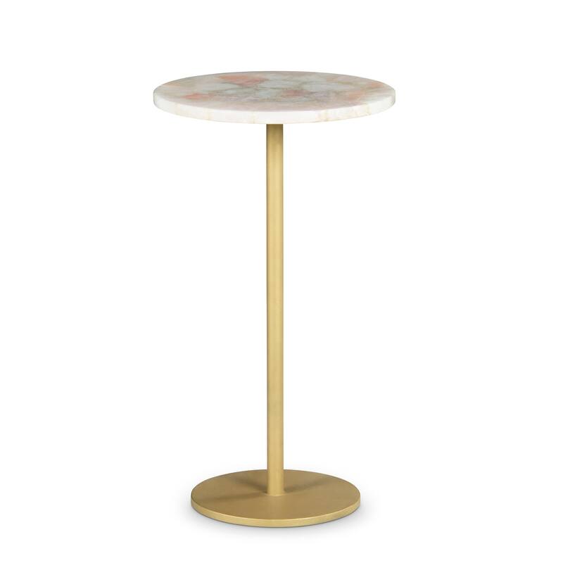 Steve Silver Redu Rose Quartz Top Chairside Table
