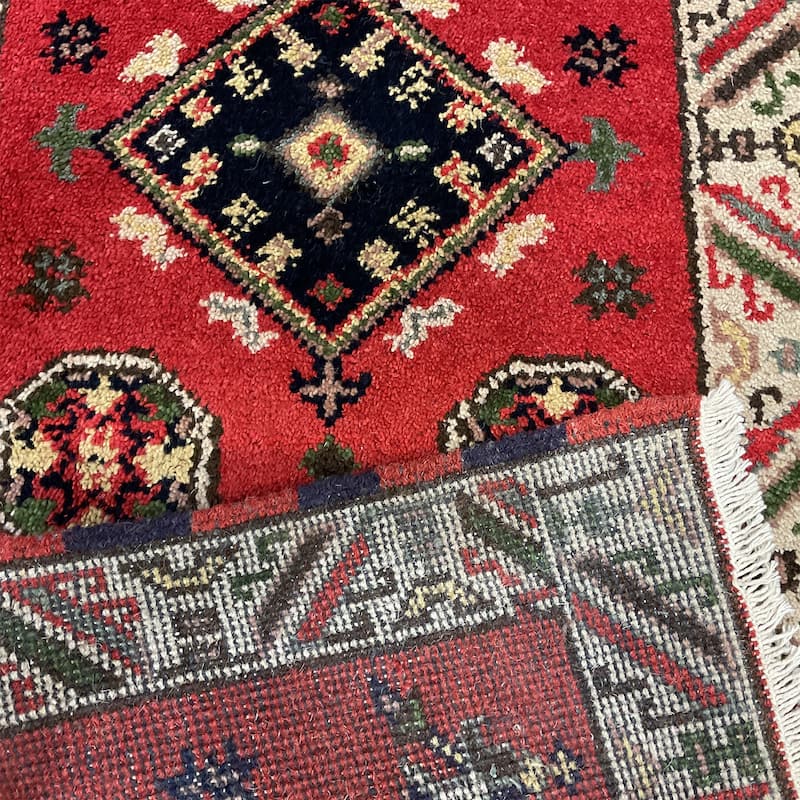 HERAT ORIENTAL Handmade Kazak Wool Rug - 2'2" x 4'1"