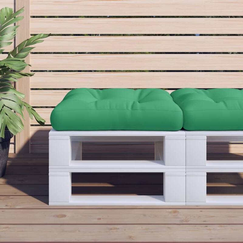 vidaXL Pallet Cushions Outdoor Sofa Pillow Seat Pad Decorative Cushion Fabric - Green (1)
