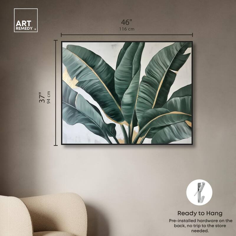 Jungle Jewel Jade II Canvas by Art Remedy