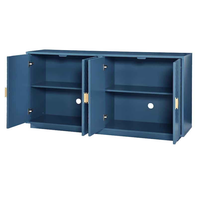 Large Storage Space Sideboard with Adjustable Shelves