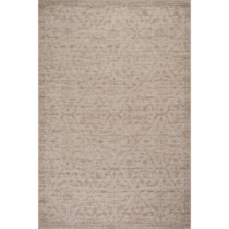 Nuloom Deliora Traditional Diamond Area Rug - 4' x 6' - Beige - Rectangle