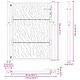 preview thumbnail 4 of 53, vidaXL Garden Gate Black 39.4x49.2" Steel Trace Design