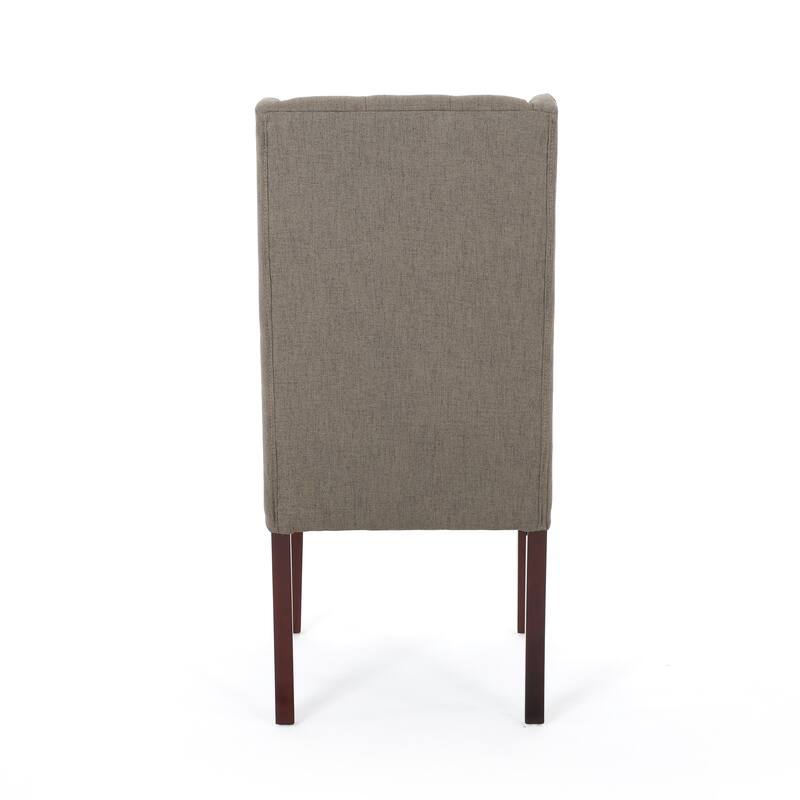 Blount Wooden Dining Chair with Fabric Cushions (Set of 2) by Christopher Knight Home