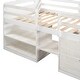 preview thumbnail 14 of 55, Space-Saving Twin Size Loft Bed with Two Shelves & Two Drawers