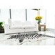 preview thumbnail 2 of 3, Genuine Cowhide Rug Zebra Print on Off White Size 6 x 7'