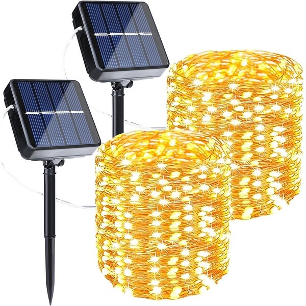 Solar String Lights Outdoor Super Bright Twinkle Lights 4 Pack Bed Bath Beyond 38425030