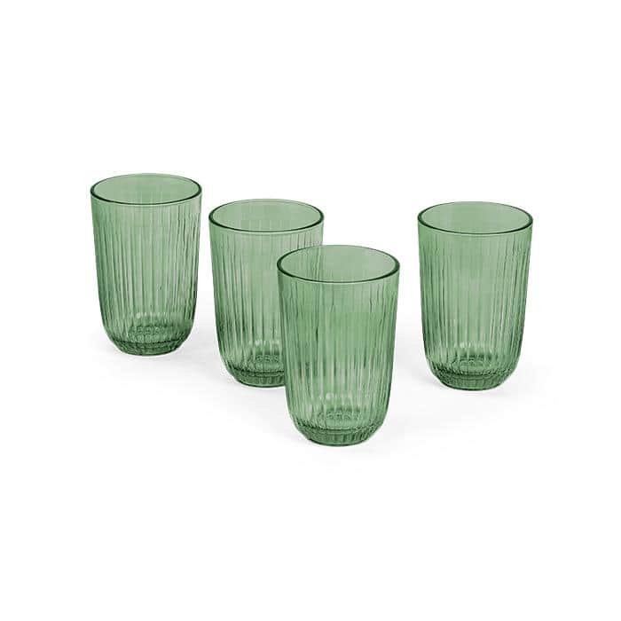 Kähler Hammershøi Tumbler, V: 12.5 oz, 4 pcs. - Green