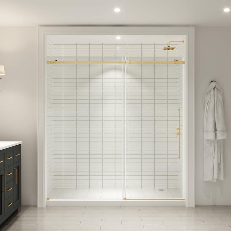 Ove Decors 15SGP-SELB72 Selby 74" High x 72" Wide Sliding Frameless