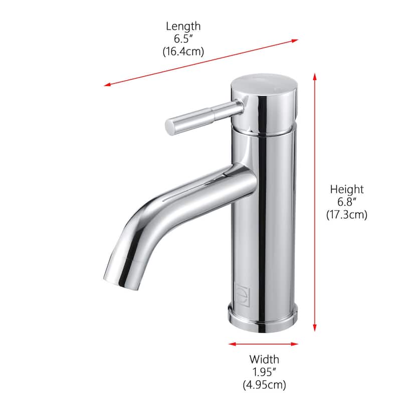 Elegant Lighting FAV-1006 Victor 1.5 GPM Single Hole Bathroom Faucet