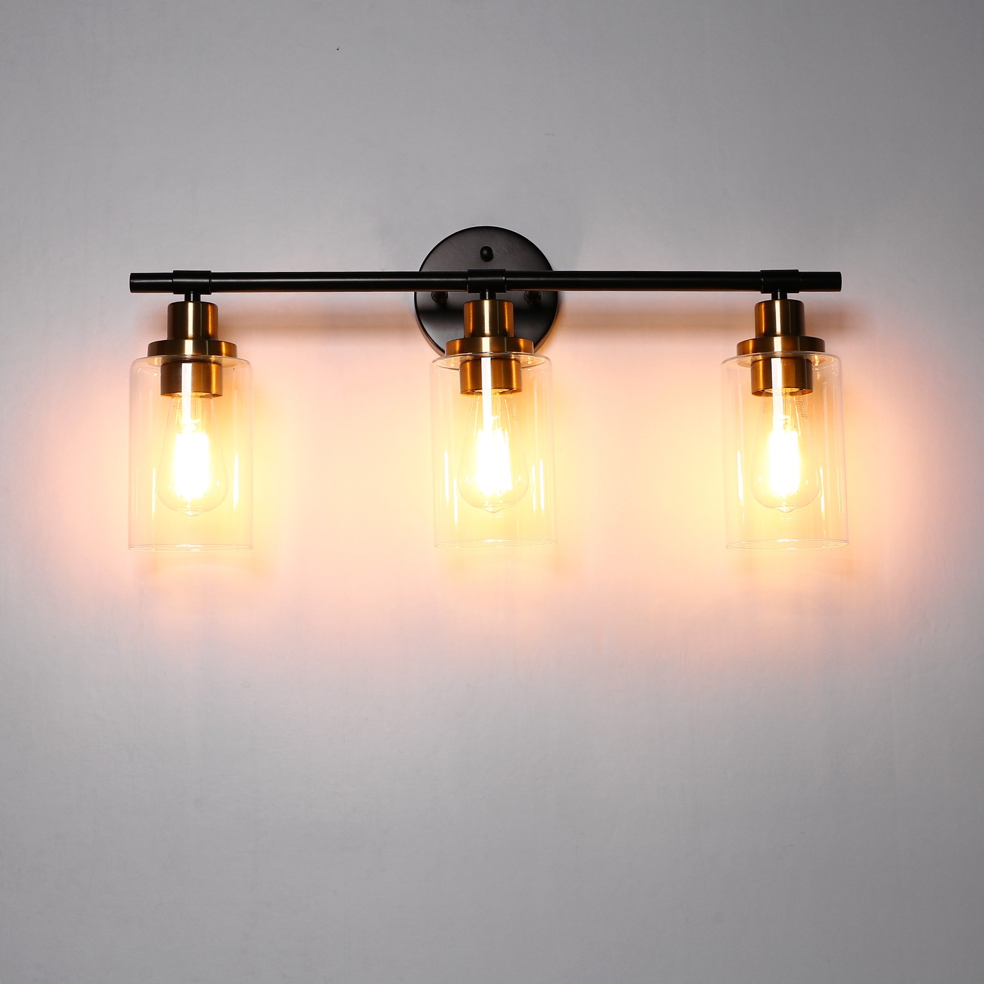 Matte black shop modern vanity light