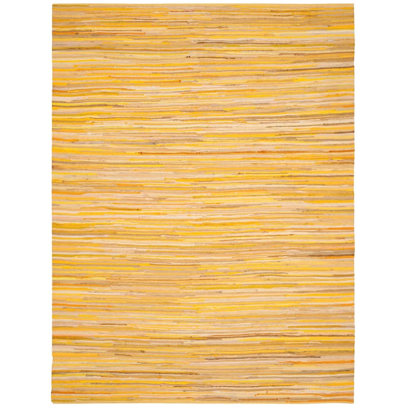 SAFAVIEH Handmade Rag Rug Sevim Casual Stripe Cotton Rug