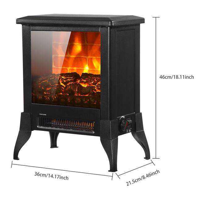 14 inch 1400w Freestanding Fireplace
