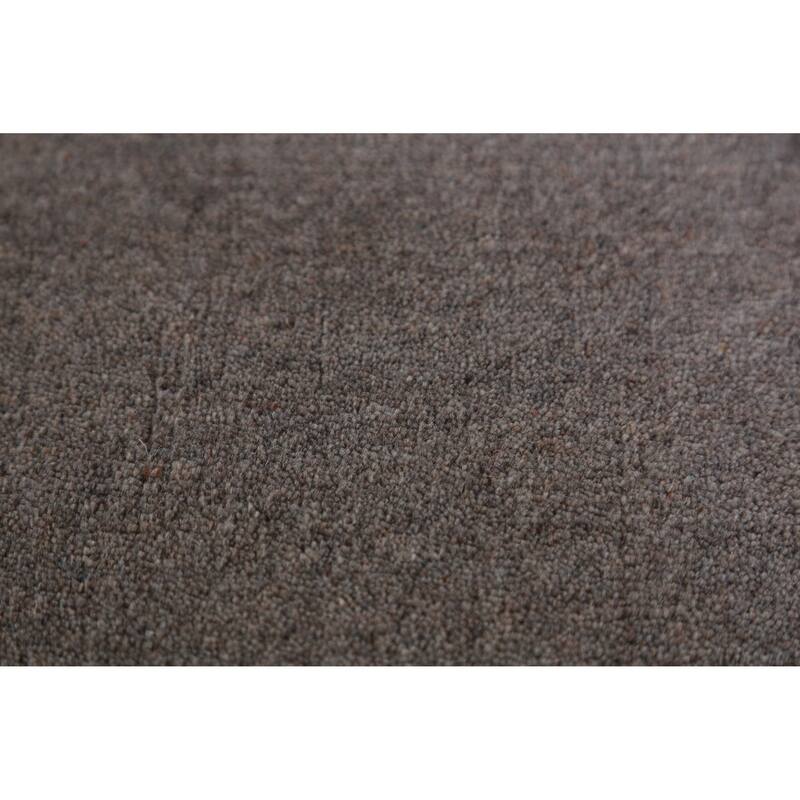 Hand Knotted Oriental 100% Wool Carpet Tribal Tribal Greys & Charcoal Gabbeh Area Rug - 12' 3'' X 8' 11''