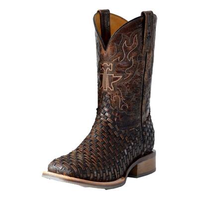 Tin Haul Western Boots Mens Ride Em Cowboy Brown 14-020-0077-0481 BR