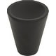 preview thumbnail 5 of 5, Atlas Homewares Dap 1 Inch Conical Cabinet Knob Matte Black