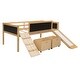 preview thumbnail 16 of 25, Twin Size Loft Bed with Three Blackboards, Two Storage Boxes, and Slide, Perfect for Kids' Bedroom Playtime