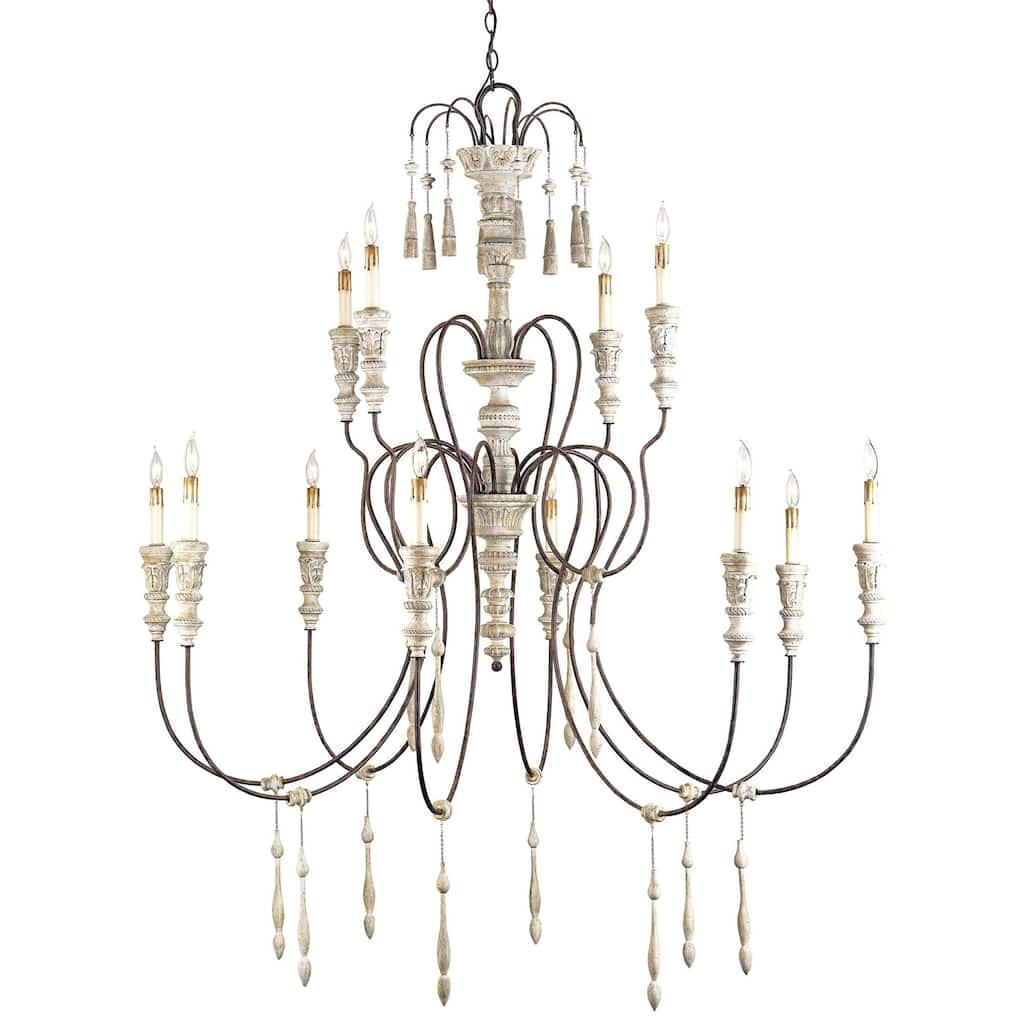 Currey & Company Hannah Large Chandelier - 62"h x 53"dia